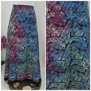 BATIK PALM PRINT SARONG Batik Hand Painted Rayon Handmade